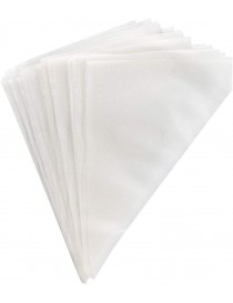 100pcs Sacs jetables en plastique, sac à douille de pâtisserie pour la décoration de gâteau à sucre Fondant (M)